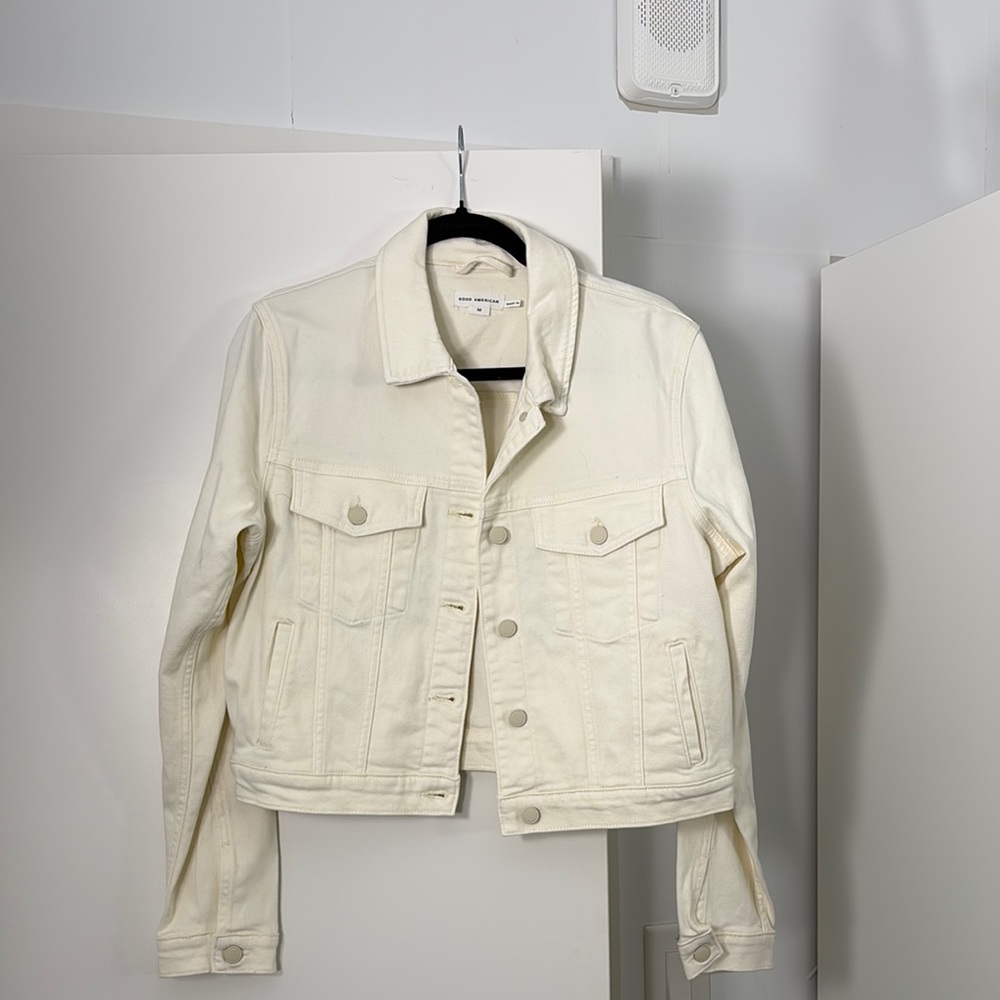 Women's Cream Denim Jacket